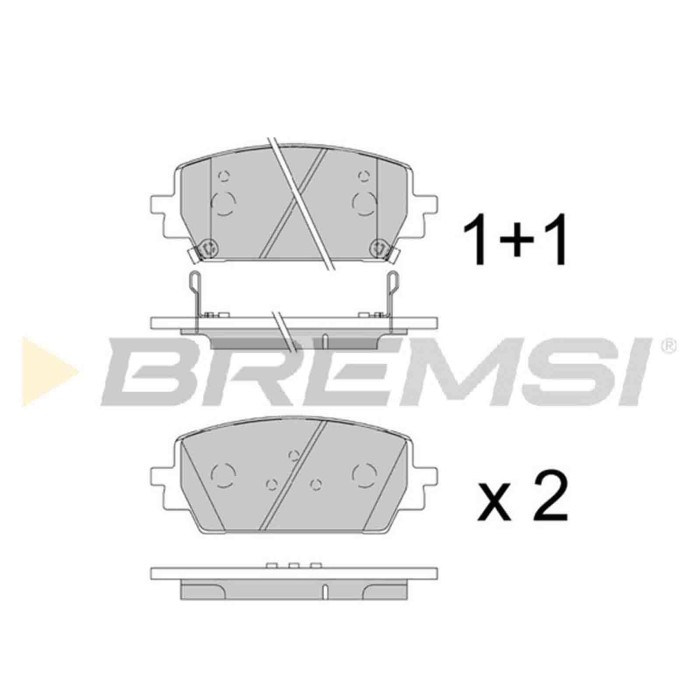 BP3910.jpg Kit Pastiglie Freno Anteriore Genesis G80 Kia Sorento Iv Hyundai Santa Fú Iv Bp3910 58101-t1a00 Bremsi