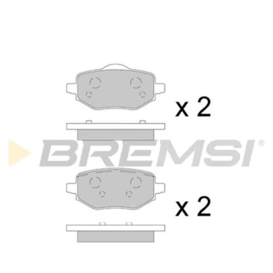 BP3912.jpg Kit Pastiglie Freno Posteriore Citro-n C4 Iii Bp3912 16 435 742 80 Rear S.f. Trw Bremsi