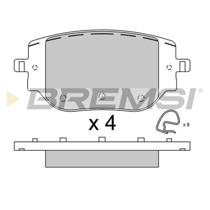 BP3916.jpg Kit Pastiglie Freno Posteriore Citroen Jumpy Iii Furgonato (v) Bp3916 S.f. Chassis Brake Int. ( Bremsi
