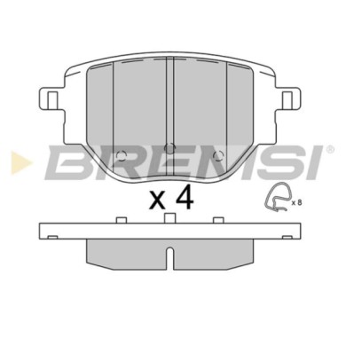 BP3917.jpg Kit Pastiglie Freno Posteriore Citroen C-elysee (dd) Bp3917 S.f. Chassis Brake Int. ( Bremsi