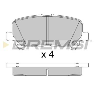 BP3922.jpg Kit Pastiglie Freno Posteriore Toyota Hiace Vi Autobus Bp3922 04466-26030 S.f. Akebono Bremsi