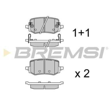 BP3927.jpg Kit Pastiglie Freno Posteriore Hyundai Tucson Kia Sportage V Bp3927 58302-n7a00 S.f. Zf Sachs Bremsi