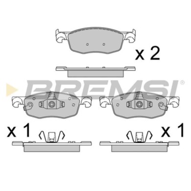 BP3931.jpg Kit Pastiglie Freno Anteriore Toyota Aygo X Yaris Mazda 2 2 Volumi/coda Spiovente Bp3931 04465-k0000 Bremsi