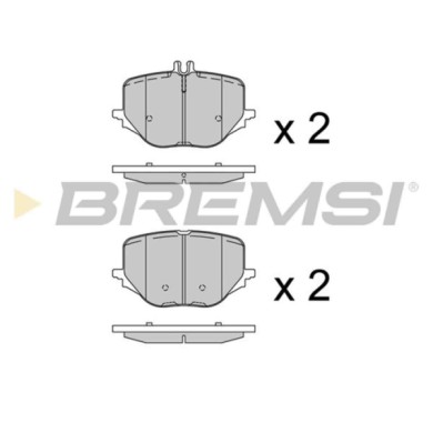 BP3937.jpg Kit Pastiglie Freno Posteriore Mercedes-benz Classe S S-class Bp3937 000 420 94 02 Rear S.f. Zf Sachs Bremsi
