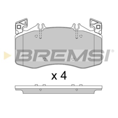 BP3938.jpg Kit Pastiglie Freno Anteriore Mercedes-benz Cla Cla Shooting Brake Classe A Gla Bp3938 000 420 22 03 Front S.f. Bremb