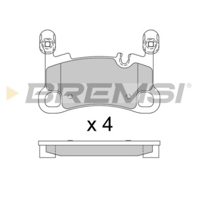 BP3940.jpg Kit Pastiglie Freno Posteriore Porsche Cayenne Cayenne Coupú Bp3940 9v0 698 451 K Rear S.f. Brembo Bremsi
