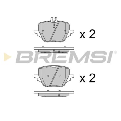 BP3945.jpg Kit Pastiglie Freno Posteriore Mercedes-benz C-class C-class T-model Classe S Bp3945 000 420 41 03 Rear S.f. Zf Sachs