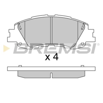 BP3946.jpg Kit Pastiglie Freno Posteriore Toyota Yaris Bp3946 04465-k0020 Rear S.f. Akebono Bremsi