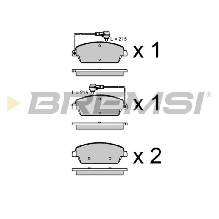 BP3959.jpg Kit Pastiglie Freno Anteriore Mahindra Xuv500 Bp3959 0601aaa0021kt Bremsi