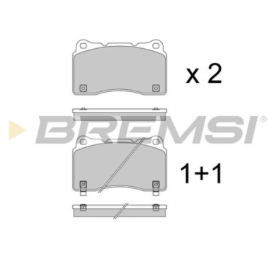 BP3960.jpg Kit Pastiglie Freno Anteriore Honda Civic X 2 Volumi/coda Spiovente Civic Xi 2 Volumi/coda Spiovente Bp3960 45022t60a