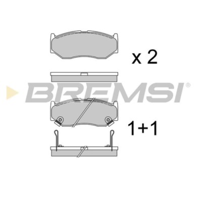 BP3962.jpg Kit Pastiglie Freno Anteriore Suzuki Swift V Bp3962 55810-52r00 Con Contatto Segnalazione Usura Bremsi