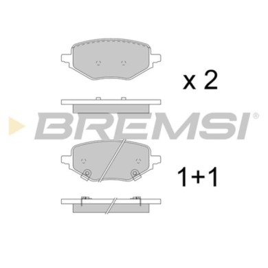 BP3963.jpg Kit Pastiglie Freno Posteriore Mg Mg Zs Suv Bp3963 10489774 Con Contatto Segnalazione Usura S.f. Lucas-trw Bremsi