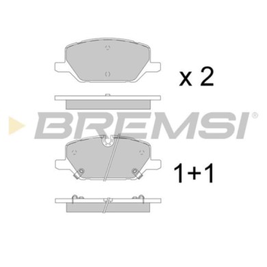 BP3964.jpg Kit Pastiglie Freno Anteriore Opel Insignia B Country Tourer Insignia B Grand Sport Insignia B Sports Tourer Bp3964 4