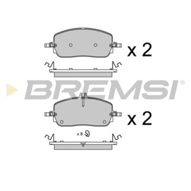 BP3965.jpg Kit Pastiglie Freno Anteriore Mercedes-benz Glc C-class All-terrain C-class C-class T-model Bp3965 000 420 02 04 S.f.