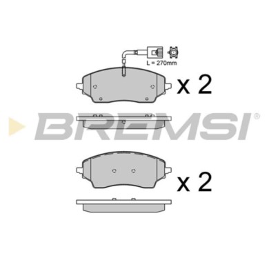 BP3968.jpg Kit Pastiglie Freno Posteriore Fiat Ducato Autobus Ducato Furgonato Bp3968 7 736 918 7 Contatto Segnalazione Usura S.