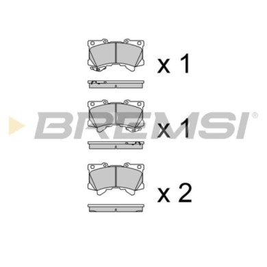 BP3971.jpg Kit Pastiglie Freno Anteriore Toyota Land Cruiser 300 Bp3971 04465-02580 Con Contatto Segnalazione Usura S.f. Advics 
