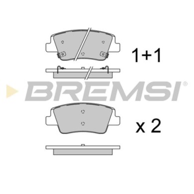 BP3973.jpg Kit Pastiglie Freno Posteriore Genesis G80 Hyundai Ioniq 5 Staria Autobus Staria Furgonato Kia Ev6 Bp3973 58101-t1a25