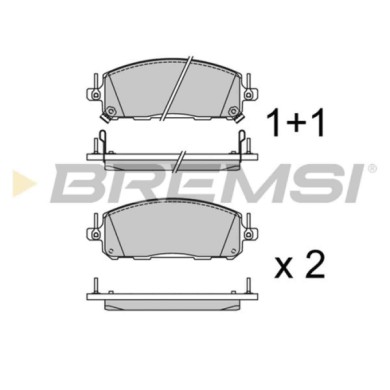 BP3976.jpg Kit Pastiglie Freno Anteriore Nissan Ariya Bp3976 D1060-5mt0b Con Contatto Segnalazione Usura Bremsi