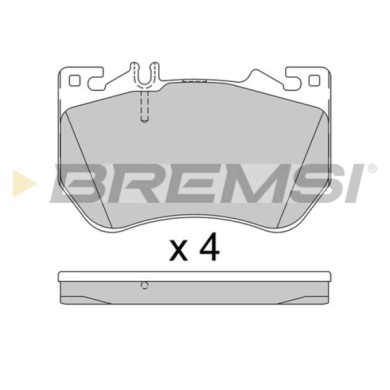 BP3978.jpg Kit Pastiglie Freno Anteriore Mercedes-benz C-class C-class All-terrain C-class T-model Bp3978 000 420 04 04 S.f. Bre