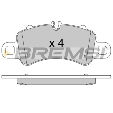 BP3980.jpg Kit Pastiglie Freno Anteriore Porsche 718 Boxster 718 Cayman 911 911 Cabriolet 911 Targa Bp3980 992 698 075 F S.f. Br