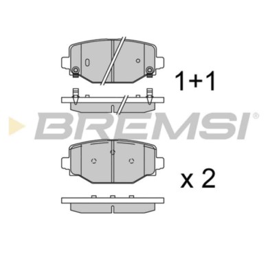 BP3981.jpg Kit Pastiglie Freno Anteriore Jeep Grand Cherokee L V Bp3981 6857-7102-aa Bremsi