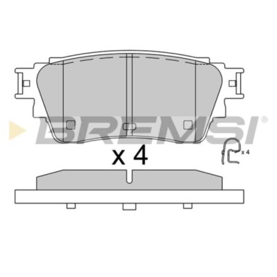 BP3983.jpg Kit Pastiglie Freno Posteriore Nissan Ariya Bp3983 D4060-6ra0a Bremsi