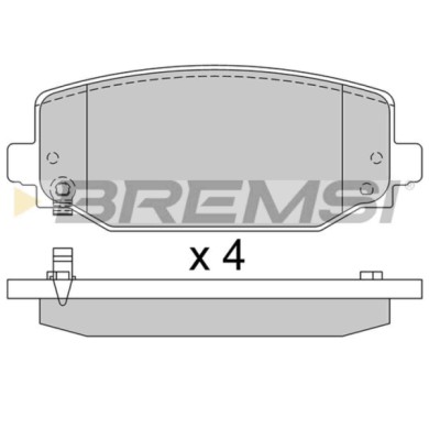 BP3984.jpg Kit Pastiglie Freno Posteriore Jeep Grand Cherokee L V Bp3984 68541333aa Bremsi