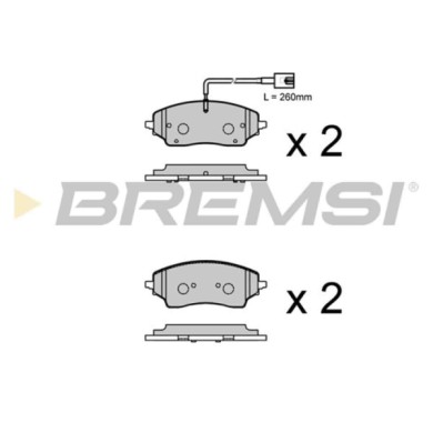 BP3986.jpg Kit Pastiglie Freno Posteriore Fiat Ducato Autobus Ducato Furgonato Ducato Pianale Piatto/telaio Bp3986 7 736 909 2 S