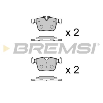 BP3988.jpg Kit Pastiglie Freno Posteriore Jaguar I-pace Bp3988 T4k17558 S.f. Ate Bremsi