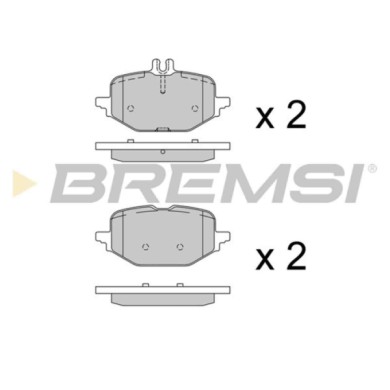 BP3991.jpg Kit Pastiglie Freno Posteriore Mercedes-benz C-class C-class All-terrain C-class T-model Bp3991 000 420 11 04 S.f. Zf