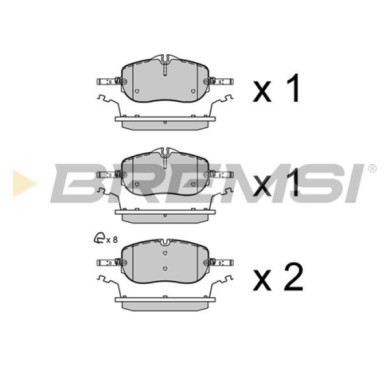 BP3994.jpg Kit Pastiglie Freno Anteriore Mercedes-benz C-class Bp3994 000 420 30 03 S.f. Bosch Bremsi