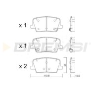 BP3995.jpg Kit Pastiglie Freno Posteriore Ssangyong Rexton Rexton Van Bp3995 48413360b0 Bremsi