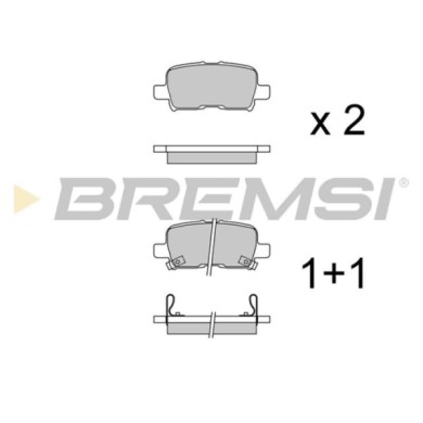 BP3996.jpg Kit Pastiglie Freno Posteriore Honda Pilot Bp3996 06430-s3v- A00 Con Segnalazione Acustica Usura Bremsi