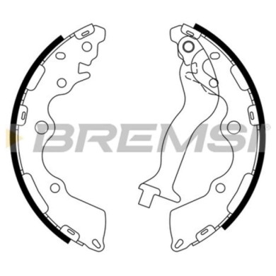 GF1118.jpg Kit Ganasce Freno Posteriore Kia Picanto Gf1118 58350-g6a00 Bremsi