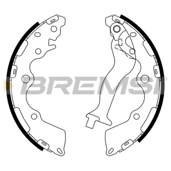 GF1118.jpg Kit Ganasce Freno Posteriore Kia Picanto Gf1118 58350-g6a00 Bremsi