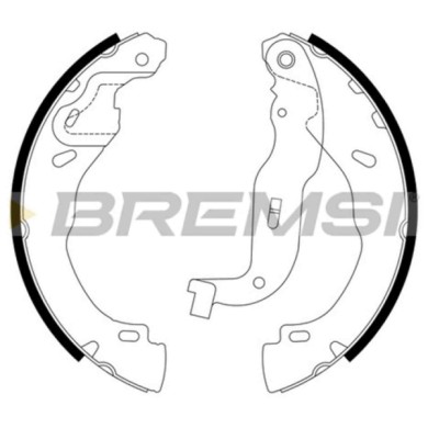 GF1119.jpg Kit Ganasce Freno Posteriore Dacia Sandero Iii Renault Clio V Gf1119 Bremsi