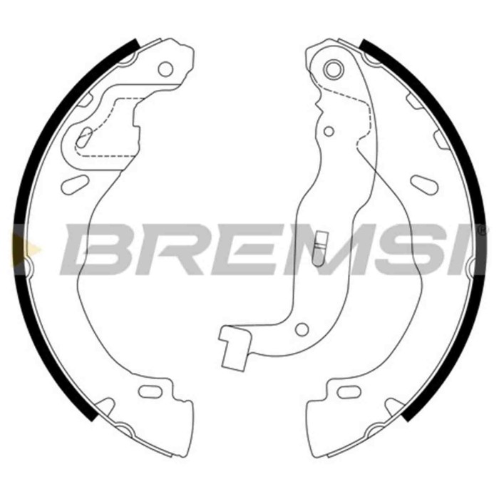 GF1119.jpg Kit Ganasce Freno Posteriore Dacia Sandero Iii Renault Clio V Gf1119 Bremsi