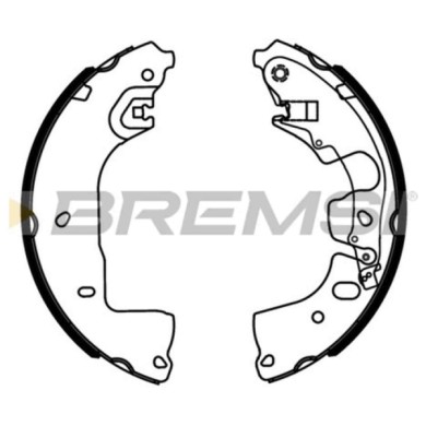 GF1121.jpg Kit Ganasce Freno Posteriore Audi Q4 Suv (f4b) Gf1121 Bremsi
