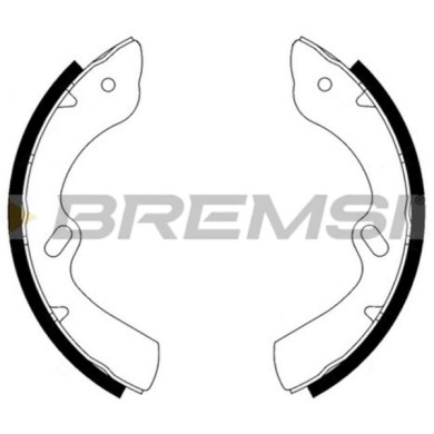 GF1124.jpg Kit Ganasce Freno Posteriore Isuzu N (5th Generation) Gf1124 5-87831801-0 Bremsi