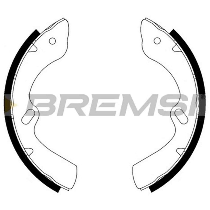 GF1124.jpg Kit Ganasce Freno Posteriore Isuzu N (5th Generation) Gf1124 5-87831801-0 Bremsi