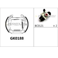 GK0188.jpg Kit Ganasce Freno Posteriore Volkswagen Derby (86) Gk0188 Bremsi