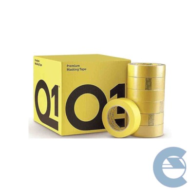 124X36_2.jpg Q1 Nastro Masktape Gialla 24x50m Confezione Da 36 Rotoli