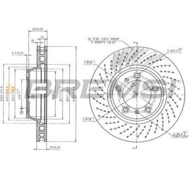 CD8118VLS_1.jpg Disco Freno Anteriore 09c87711 Porsche 911