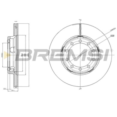 CD5179V.JPG Coppia Dischi Freno Anteriore 93101100 Rover 45 Tre Volumi Ventilato