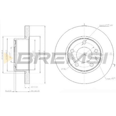CD5194S.JPG Coppia Dischi Freno Anteriore 93104600 Iveco Daily Iii Furgonato Daily Iii Pianale Piatto/telaio Daily Iii Autobus P
