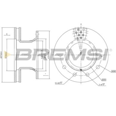 CD5280V.JPG Coppia Dischi Freno Posteriore Chevrolet Generico Ventilato S.f. Sb3745