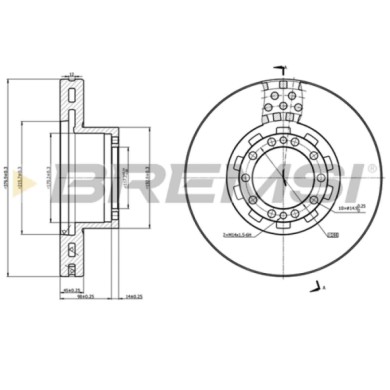 CD5283V.JPG Coppia Dischi Freno Anteriore 93187600 Nissan Almera Ii Hatchback Smart Cabrio Lotus Elise 340 R Honda Crx I