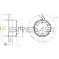 CD5312V.JPG Coppia Dischi Freno Posteriore 93143400 Mercedes-benz Sprinter 4,6-t Furgonato (b906) Ventilato