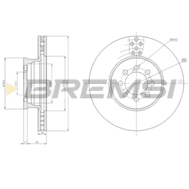 CD5335V.JPG Coppia Dischi Freno Anteriore 93150300 Mercedes-benz Sprinter 5-t Pianale Piatto/telaio (b905) Ventilato