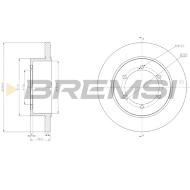 CD5369S.JPG Coppia Dischi Freno Posteriore 92308500 Nissan Cabstar Nt400 Cabstar Pieno